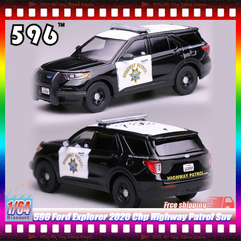 

New 596 1:64 Ford Explorer 2020 Chp Highway Patrol Suv Alloy Die-Cast Car Models Collectible For Collectors Home Desktop Display