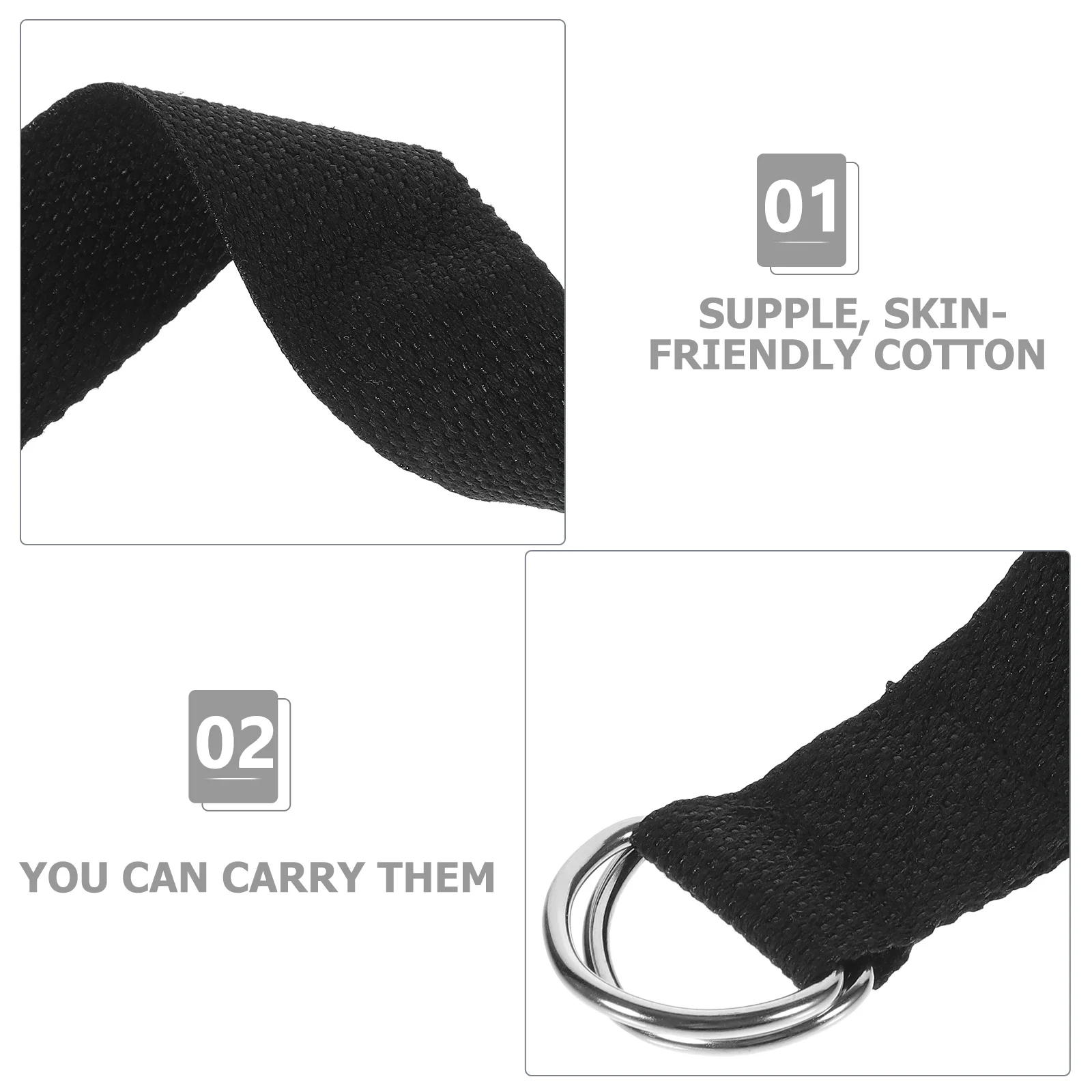 

2Pcs Yoga Band Professional Stretch Strap Compact Household Exercise Band Reusable Workout Accessories Gym Supply