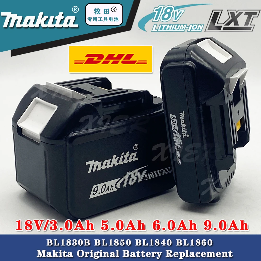 

Rechargeable Battery Makita 18V 6Ah 5Ah 4Ah 3Ah Li-Ion 18v drill Replacement Batteries BL1830 BL1840 BL1850 BL1860B