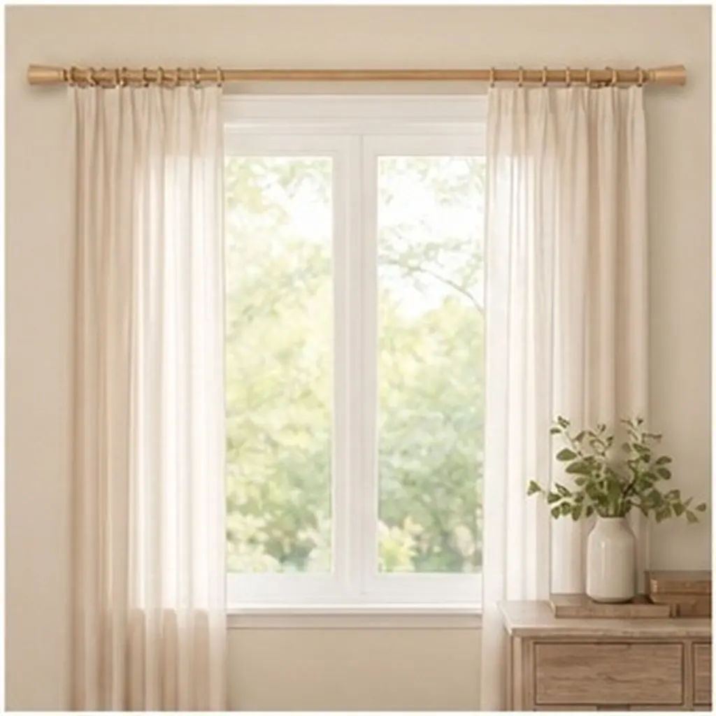 2Pcs Curtain Rod Wooden Finials Decorative Caps Tapered Cone End Plug for Drapery Poles Window Curtain Rod Replacement 28Mm