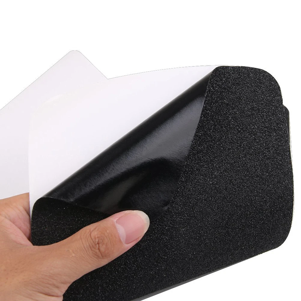

5pcs Stairs Grip Strips Anti Slip Tape Decking Sticker Black Sand Surface Lightweight Adhesive Tapes For Ladders Ramps