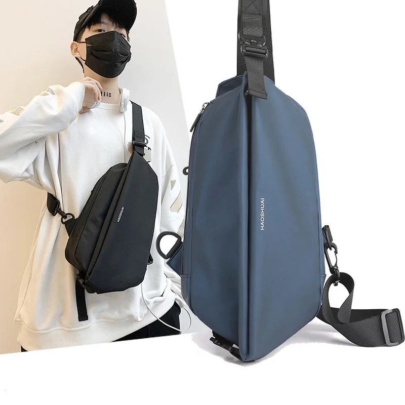 

TOP Quality Trendy Men's Shoulder Chest Bag Waterproof Multifunctional Crossbody Sling Bag Large Capacity Outdoor Hiking Bag