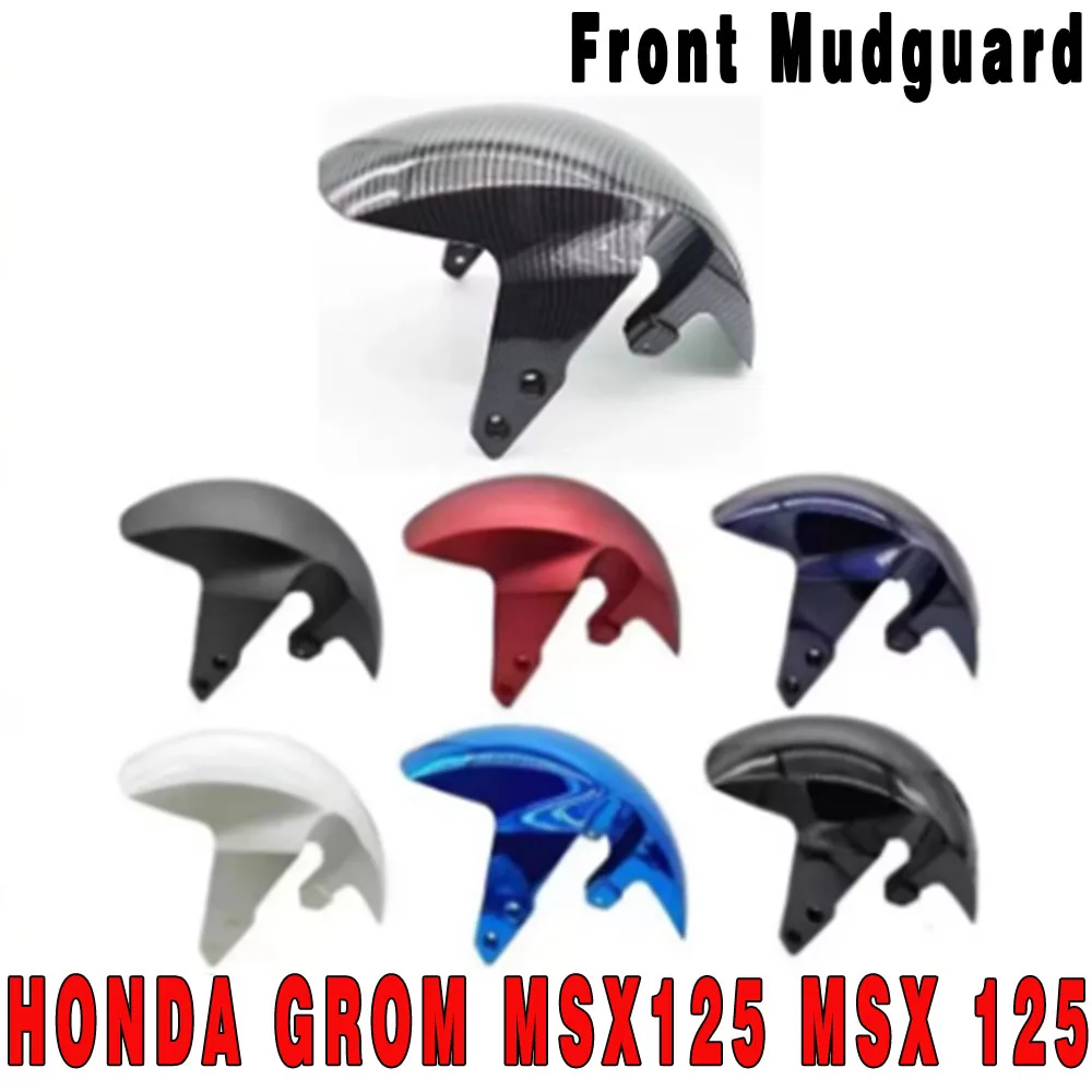 For HONDA GROM MSX125 MSX 125 Motorcycle Accessories Front Mudguard Splash Dust Protetive Guard Front Fender