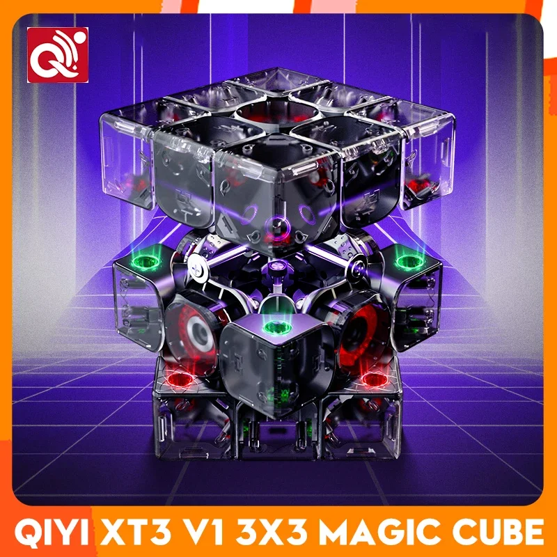 [CubeFun]QiYi XT3 V1 3x3 Magnetic UV Magic Speed Cube Flagship Pioneer Version Professional Children Toys Games For Gifts