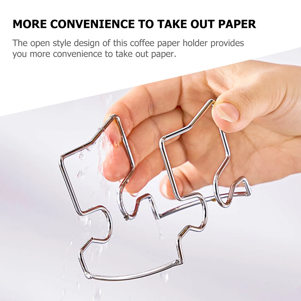 

Ear mounted Coffee St Drip Bag Holder Stainless Steel Filter Rack Portable Coffee Dripper Hanging Paper Storage St