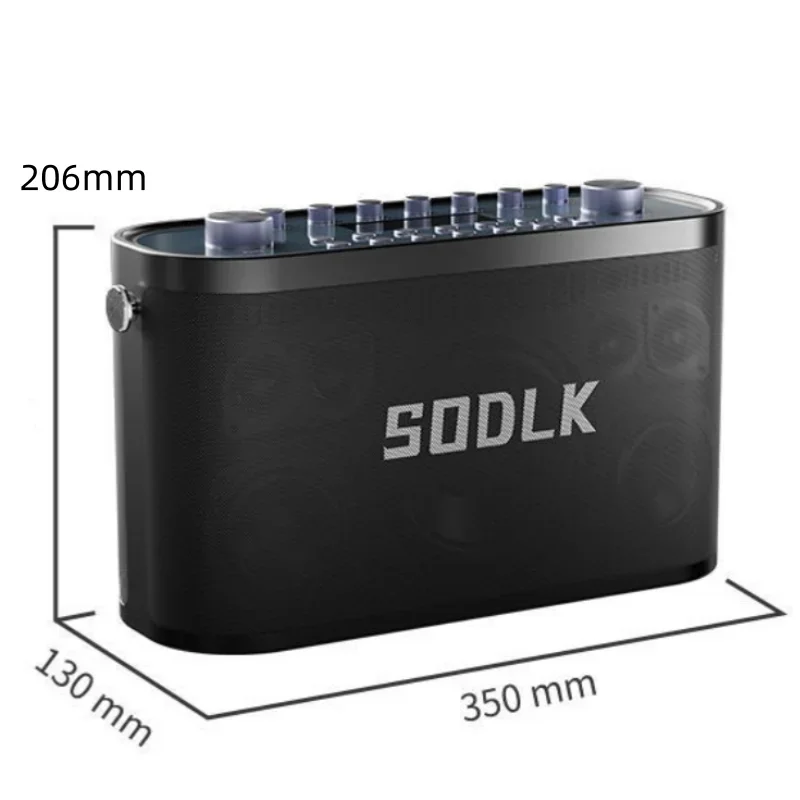 SODLK S1271 PLUS 280W ad alta potenza con HeavyBass Outdoor Home Singing HIFI Sound Quality USB Wireless MIC altoparlante Bluetooth