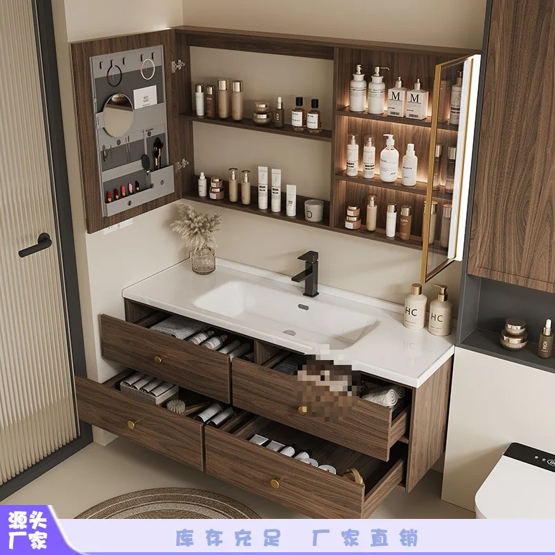 Medieval style bathroom cabinet combination ceramic integrated basin toilet washstand hand washbasin cabinet bathroom