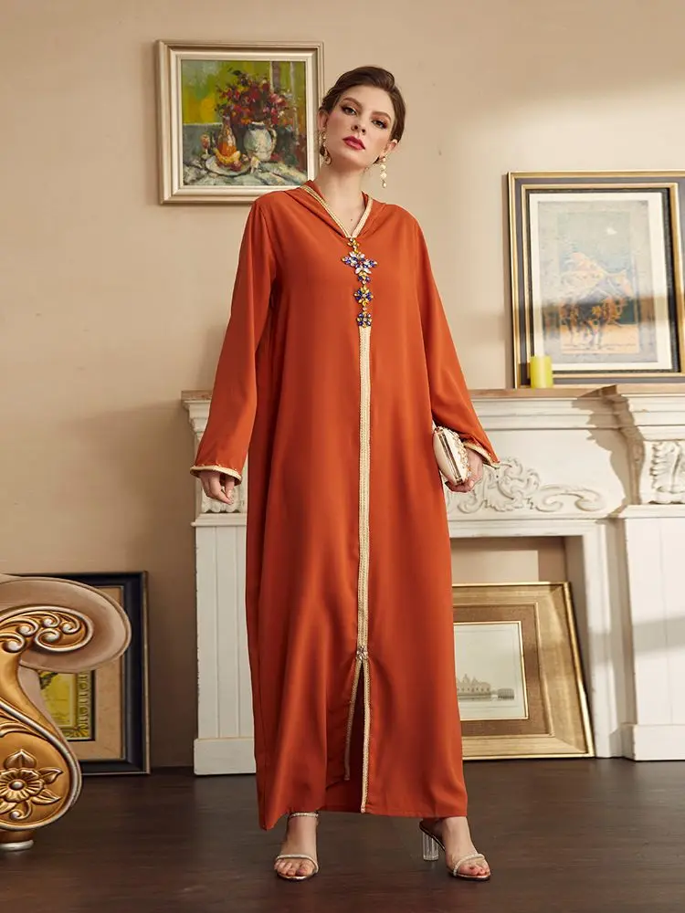 Ramadan Eid Kaftan Kebaya Abaya Dubai Gebets kleidung Frauen Truthahn Islam Hijab muslimisches Kleid Kaftan Marocain Robe Femme Musulmane