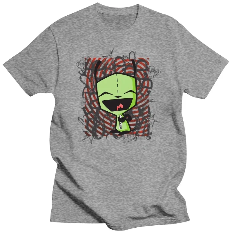 Happy Gir Classic  Hip Hop TShirt Invader Zim Gaz Membrane Animated Leisure T Shirt Newest Stuff For Adult