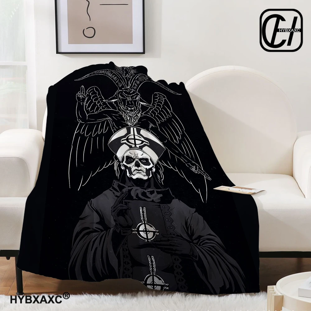 

Ghost Band Blanket for Sofa Bed Bedroom Living Room,swedish Rock Band,Decke,couverture,одеяло,frazada,filt,halloween Gift