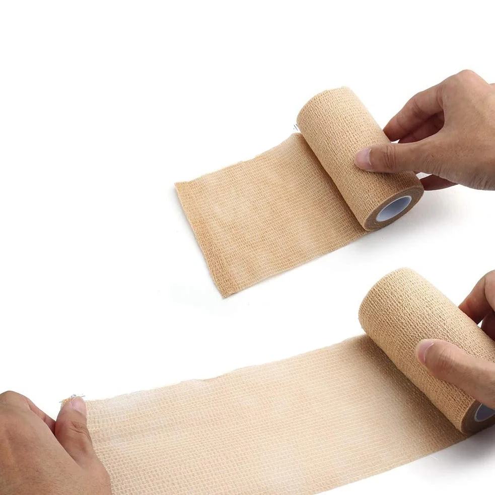 6 Packs Self Adhesive Cohesive Bandage, 10X450cm, Self Adherent Wrap, Non Woven Bandage Wrap
