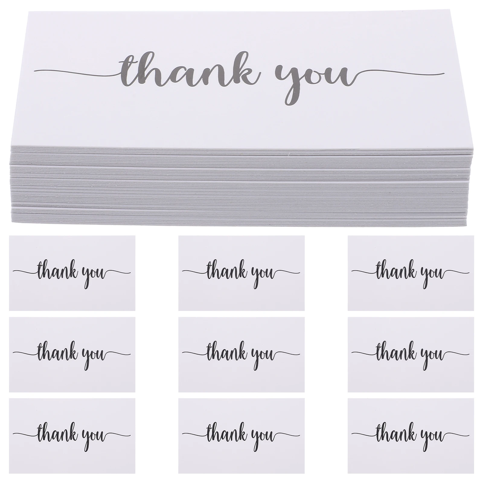

150pcs Thank You Cards Gratitude Cards for Business Small Shop Retail Stores Online Shops Thick Paper Practical Gifts