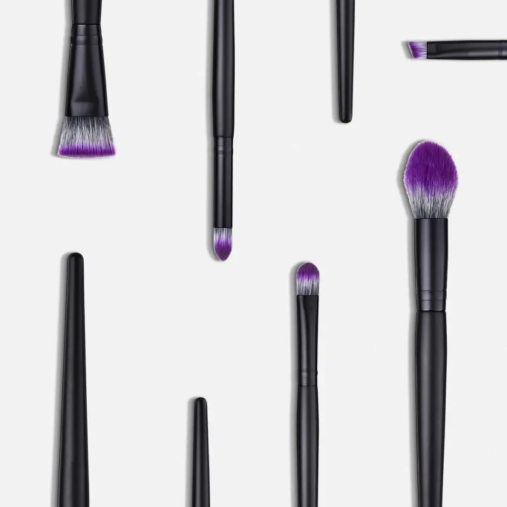 Ensemble de pinceaux pour fard à paupières, brosse à flamme en Nylon souple, outils de maquillage complets pour débutants et professionnels