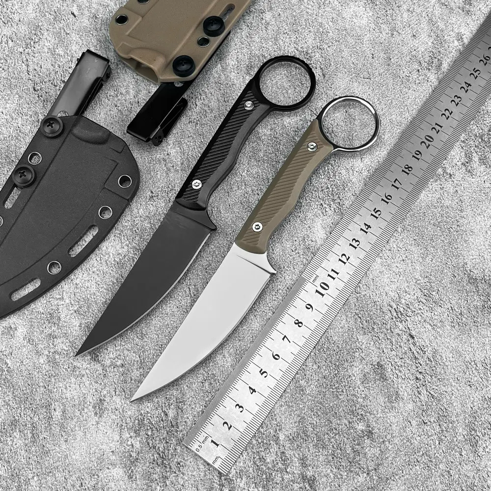 سكين الرقبة TRSKT ، السكاكين التكتيكية ، سكين التخييم Fulltang 440C ، سكين فتح علبة الجيب ، أداة edc مع Kydex Droshipping