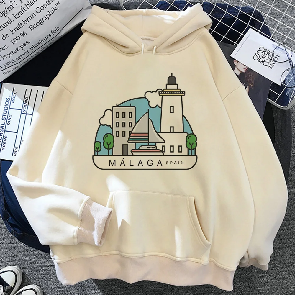 Malaga hoodies women aesthetic anime Winter tracksuit Hooded Shirt women vintage sweater