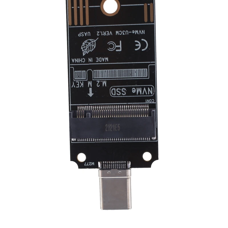 Adaptateur M2 SSD boîtier Nvme M.2 vers boîtier TYPE-C pour NVcloser PCIE M clé 2230/2242/2260/2280 convertisseur de NVMETYPE-C SSD