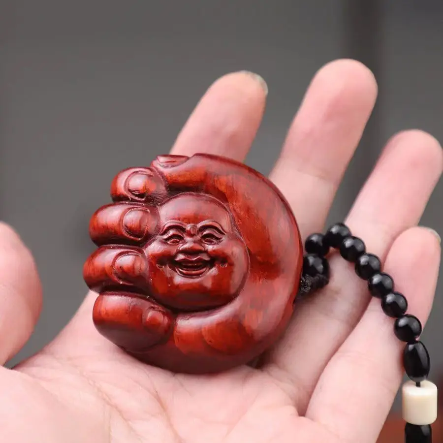 

Индийское Красное сандаловое дерево, ручная работа Maitreya, резьба по дереву, ремесла, маленькая искусственная резьба, красное дерево, подвеска