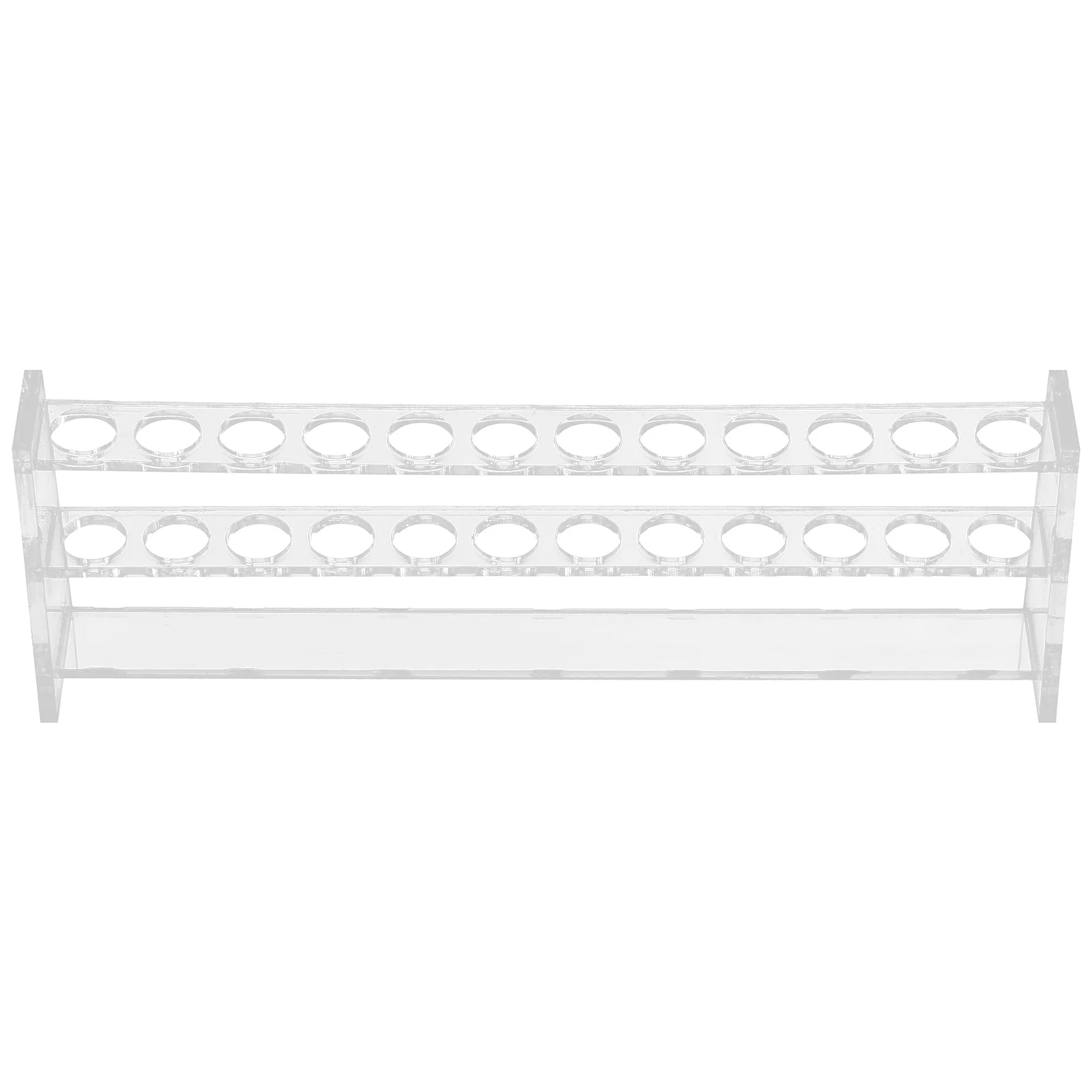 

12 Holes Acrylic Test Rack For Laboratory Tube Holder Sampling Storage Organizer Reusable Transparent Rack Scientific