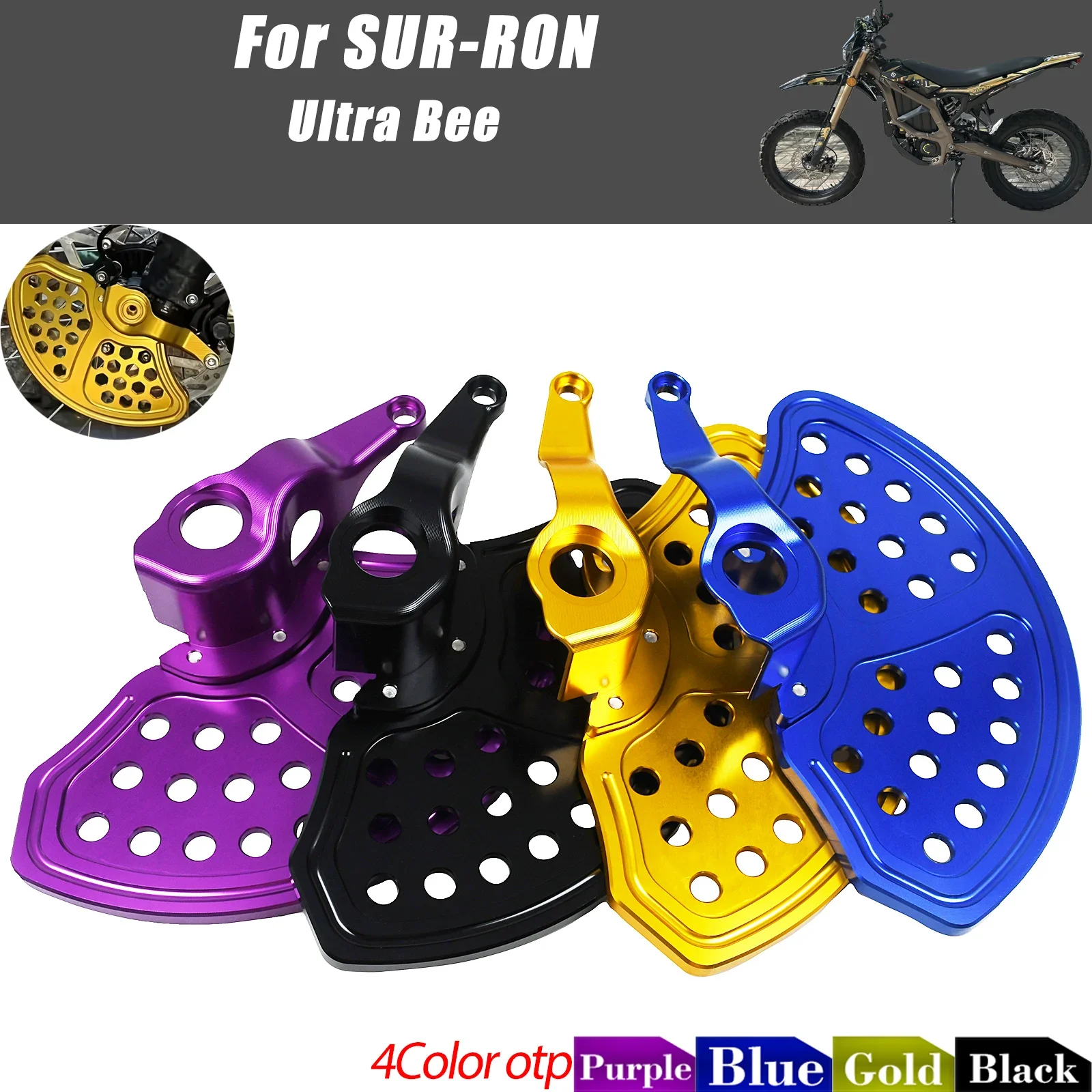 CNC Front Brake Disc Cover For Sur-Ron Light Bee Ultra Bee Electric Dirt Bike Front Rotor Guard Protector E-Moto Parts