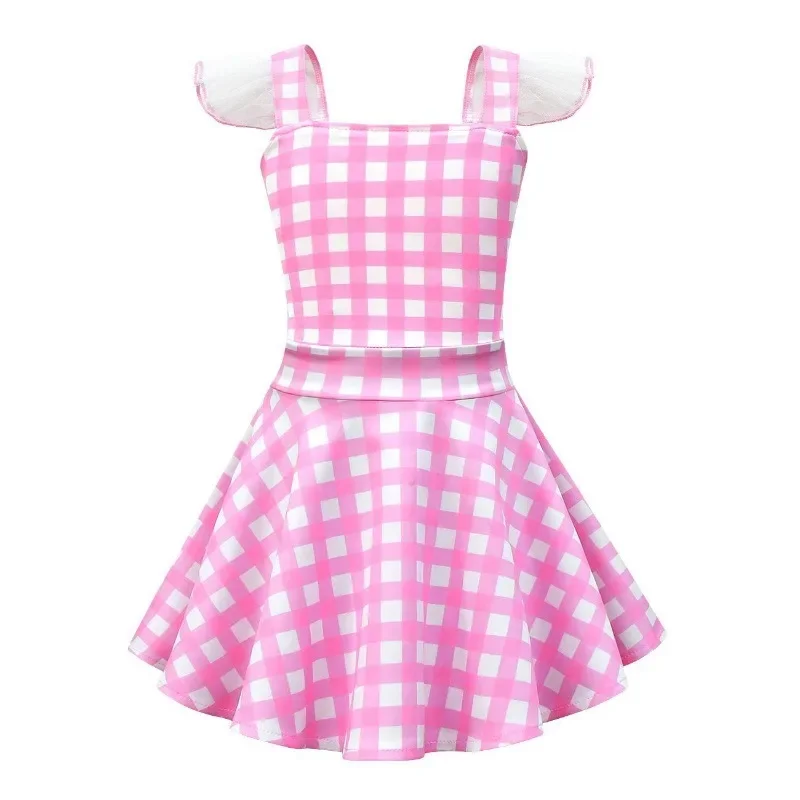 فستان الأميرة باربي للفتيات ، ازياء حفلات الهالوين ، ازياء كرنفال للأطفال ، فستان الأميرة القرنفلي الغريبة ،