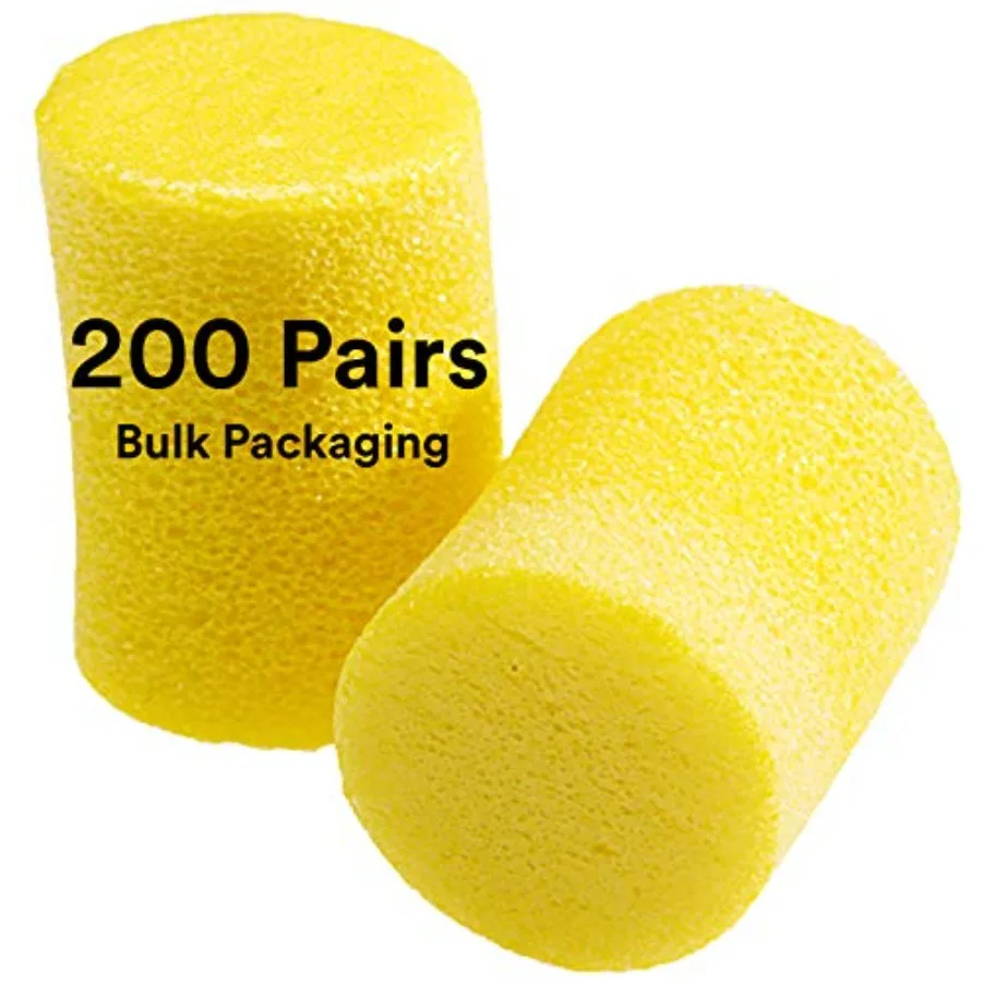 

3M Ear Plugs 200 Pairs/Box E-A-R Classic 390-1000 Uncorded Disposable Foam NRR 29 for Drilling Grinding Machining Sawing Sandin