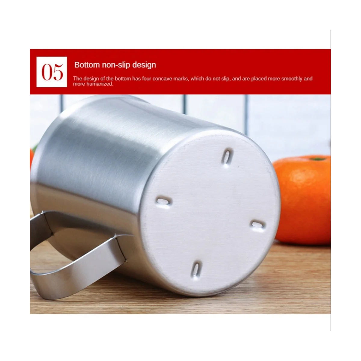 Мерный стакан из нержавеющей стали с ручкой и заливной губкой, металлический кувшин с маркировкой Oz и ML, 16 унций/500 мл, кувшин