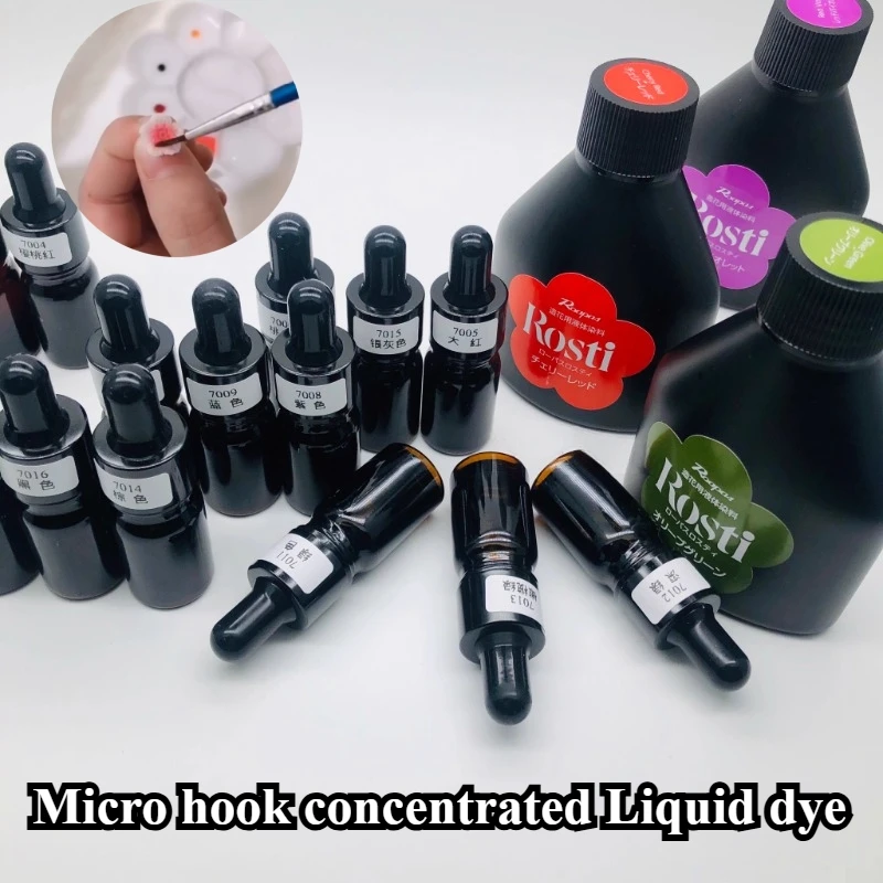 5ml/15 Color/set of Liquid Concentrated Micro-hook Dyeing Agent DIY Handwork Crochet Small Type Flower Plants Coloring Pigment