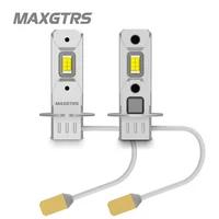 2 uds H3 bombilla de faro LED Canbus sin ventilador Luz De Carretera 6500K blanco 3000K amarillo coche camión luz antiniebla LED lámpara de conducción DRL 12V -24V