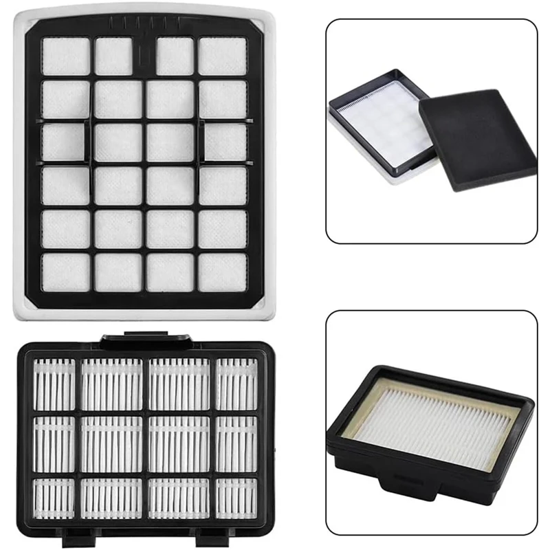 Piezas de repuesto de filtros aptas para EUREKA NEN180, Kit de aspiradora sin bolsa, filtro de taza de polvo