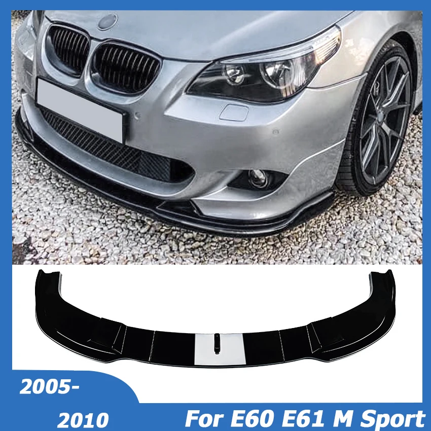 

For BMW 5 Series E60 E61 M Sport 2005-2010 Front Bumper Lip Spoiler Lower Splitter Body Kit Guards Protection Car Accessories