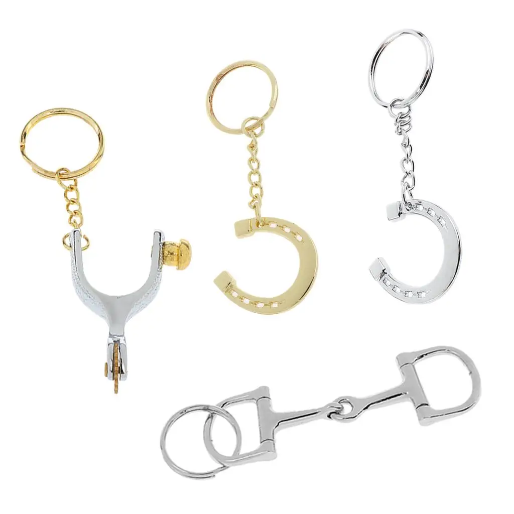 Horseshoe Key Ring Elegant Alloy Pendant Novelty Keychain for Keychains on Purse or Backpack