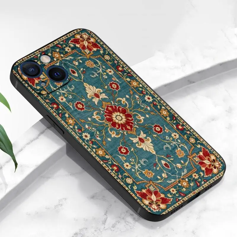 

New persia pattern for Phone Case For iphone 15 Pro Max Case For iPhone 14 11 12 13 Mini 15 Pro 14Plus XS 7Case Soft Cover