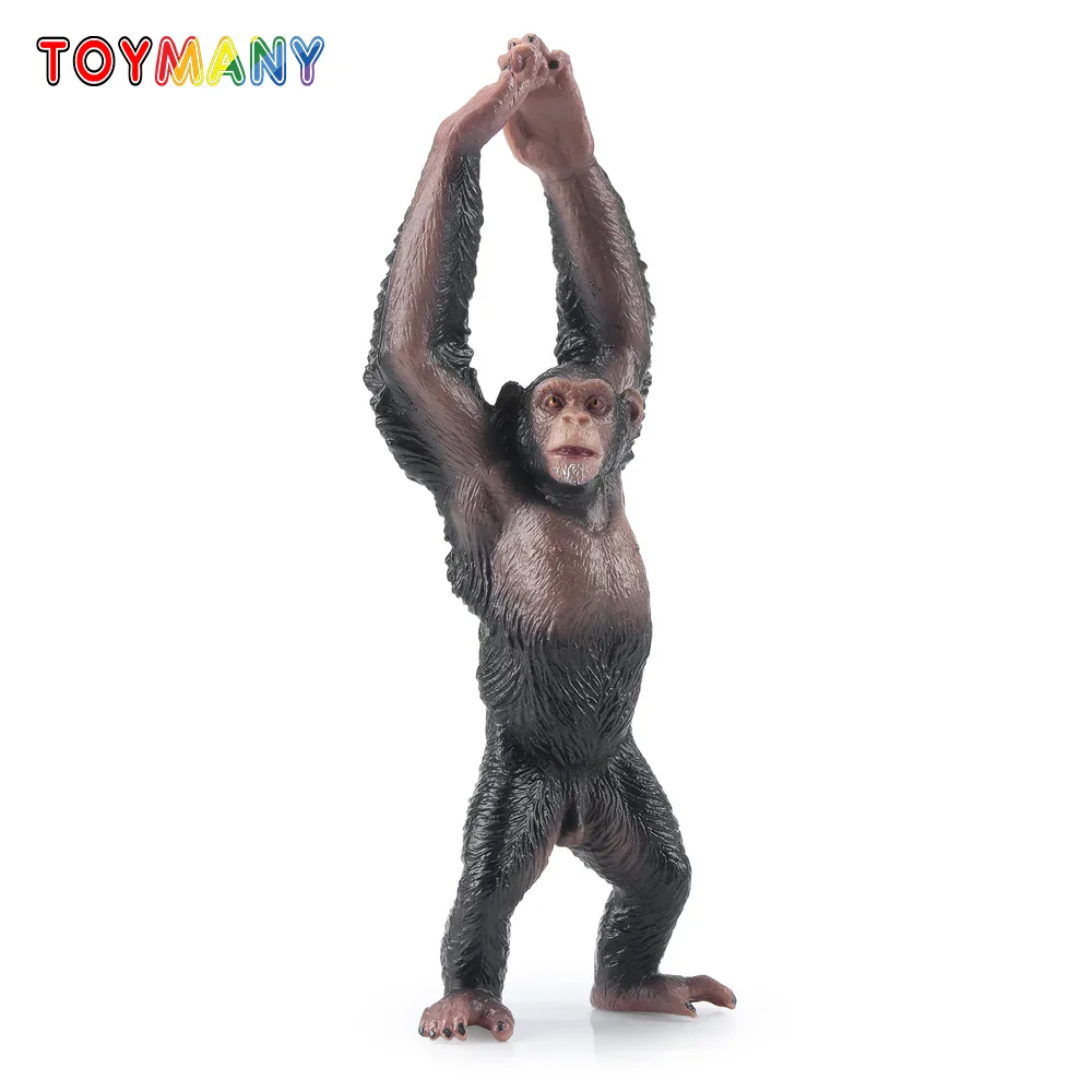 

Toymany Simulation Chimpanzee Monkey Primate Animal Model Toy Mini Figures Dolls Action Figurines Toys Children Gift Cake Decora