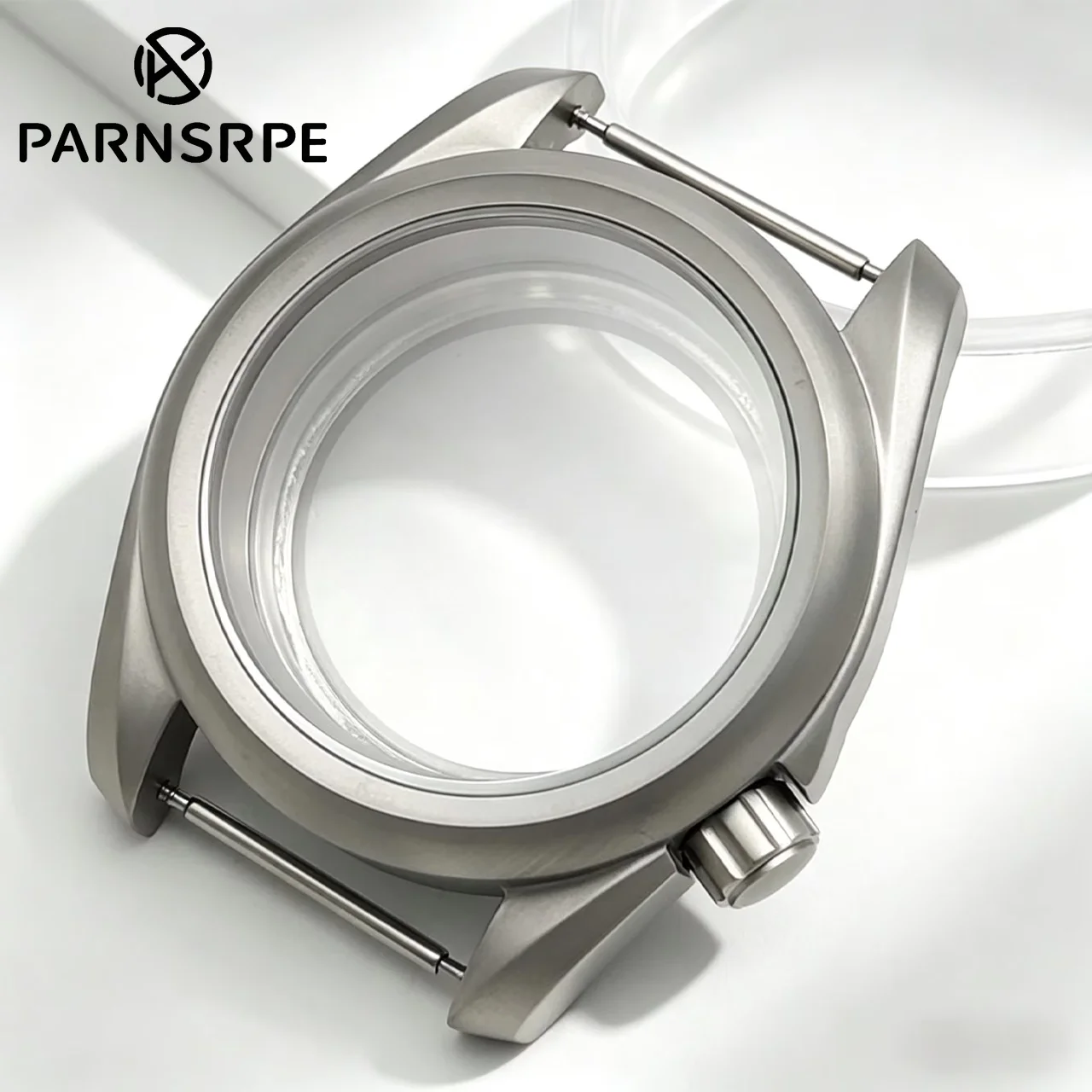Hot Sale 40mm NH35 Watch Case Sandblasted Sapphire Crystal Waterproof Solid Caseback Fit NH35 NH36 4R NH38 NH70, Watch Parts