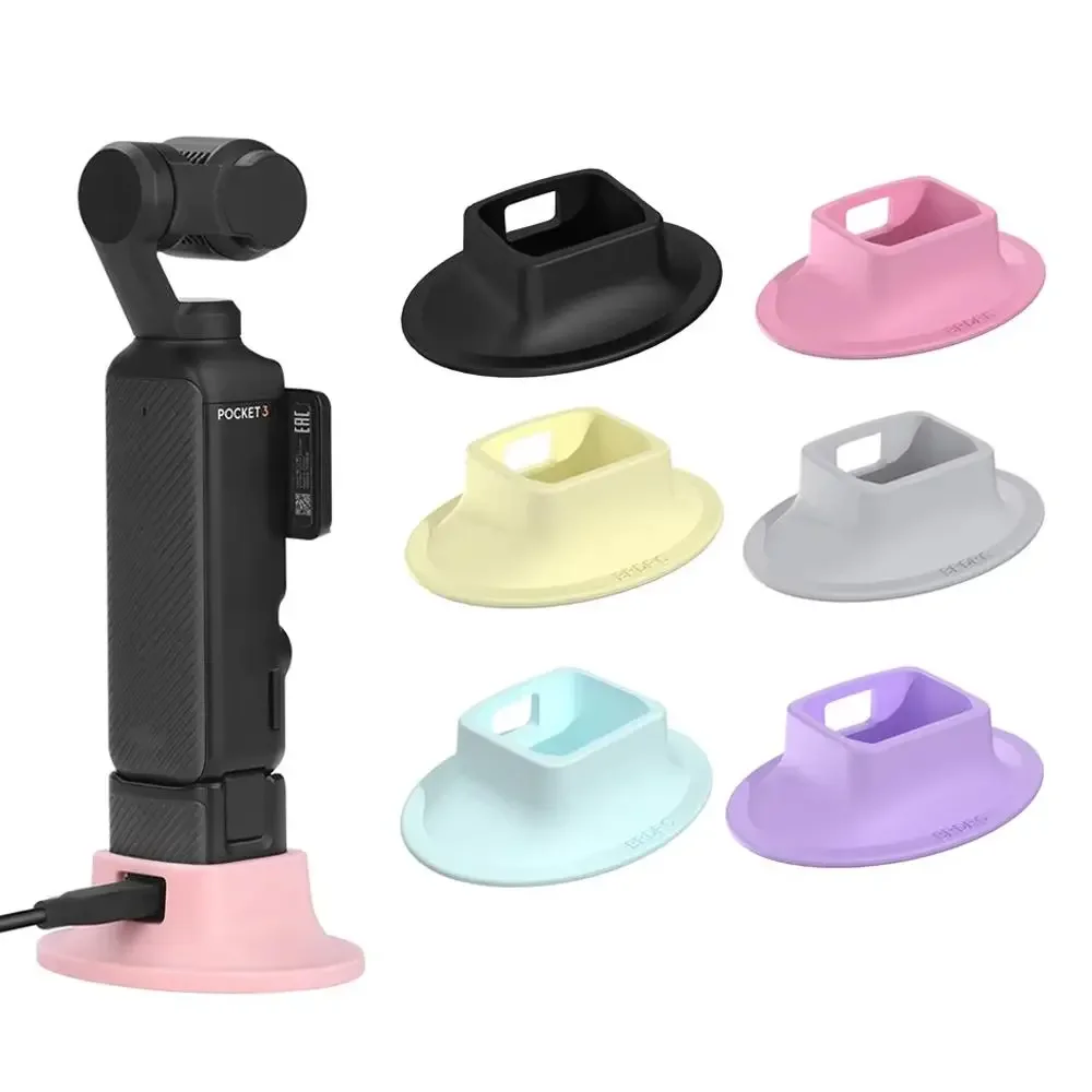Silicone Desktop Base for DJI Osmo Pocket 3, Non‑Slip Fixed Mount Stand for Selfies & Live Streaming, Tripod Stabilizer