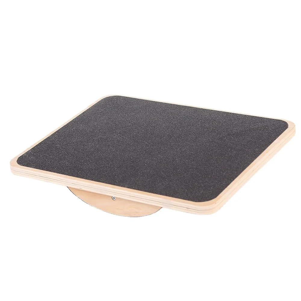 

Manufacturers Supply Wooden square Balance Board Yoga Fitness Pedal Training Equipment Wooden Toys Twist Board