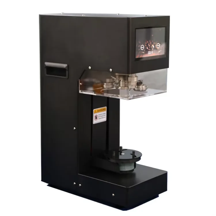 

FGJ-100D-25 Beverage Coffee Soda Cans Tin Cup Bottle Sealer Intelligent Non-rotating Soda Water Seamer Beer Can Sealing Machine