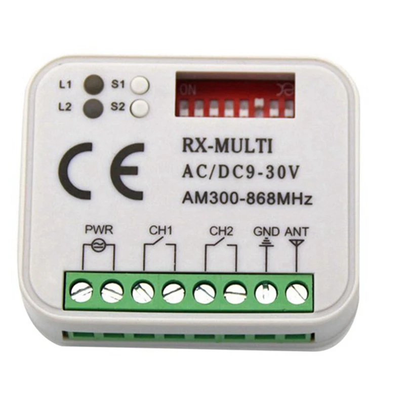 Multi-Frequency Receiver RX-MULTI 300-900MHZ Control Switch For Access Control Wireless Remote Controller