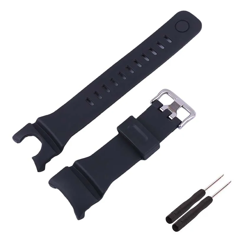 

Men's and women Resin watch straps accessories compatible for Casio GA500 1A44/7 Rubber sports Waterproof Wristband belt buckle