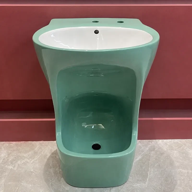 2025 New Ceramic Pedestal Sink Bathroom Wash Basin Column Complete Set Indoor Outdoor Use Chaozhou Guangdong Wholesale Hot
