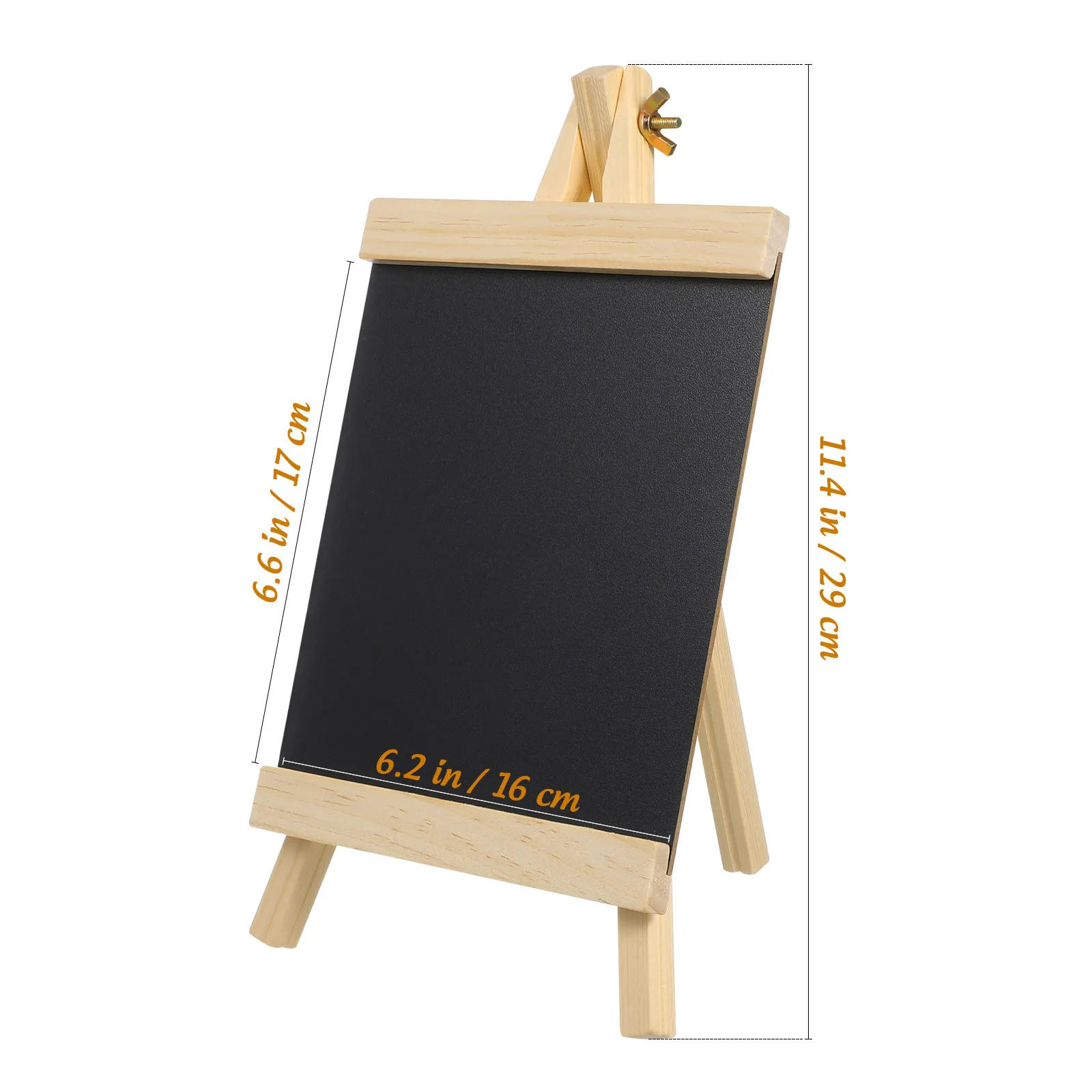 Message Blackboard Decoration Wooden Chalkboard Sign Stand Up Easel Easy Clean Tabletop Display Restaurant Menu Board