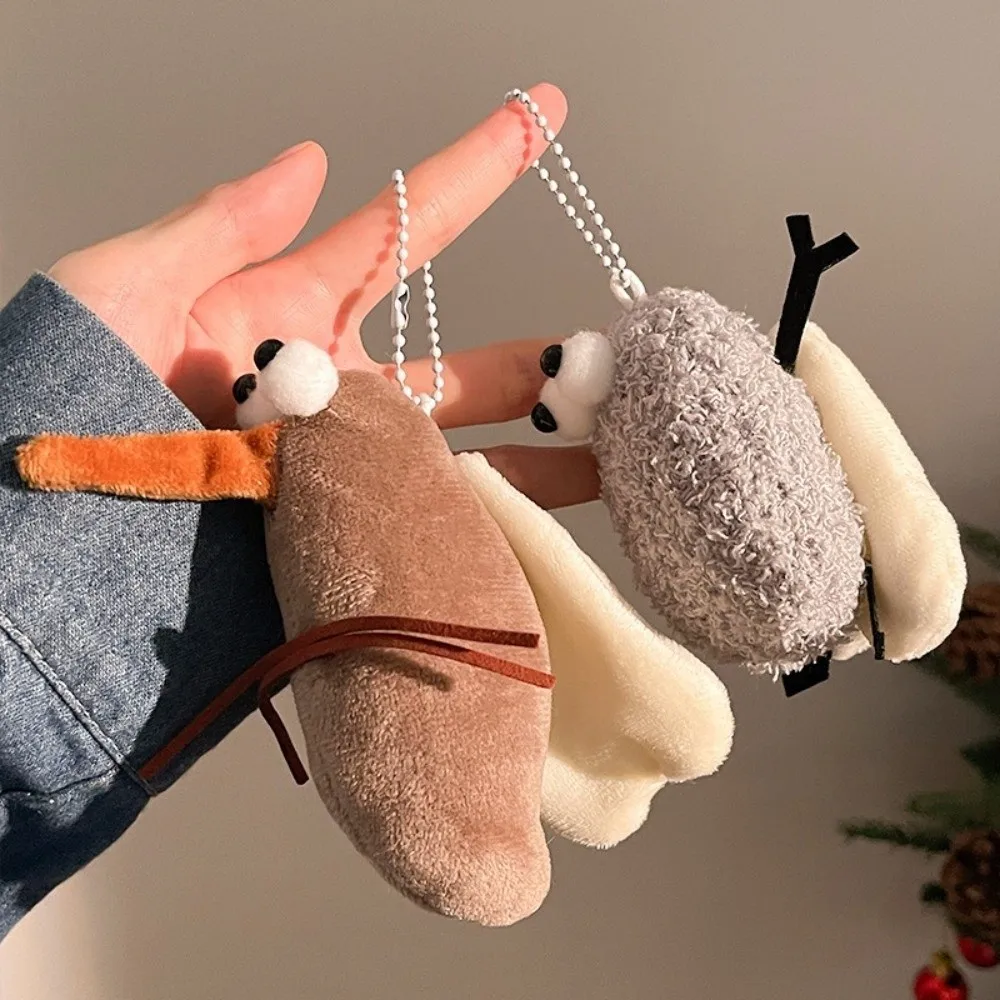 Soft Material Doll Keychain Creative Design Mini Size Bag Charm Accessory Lightweight Handmade Craft Stuffed Toy Pendant