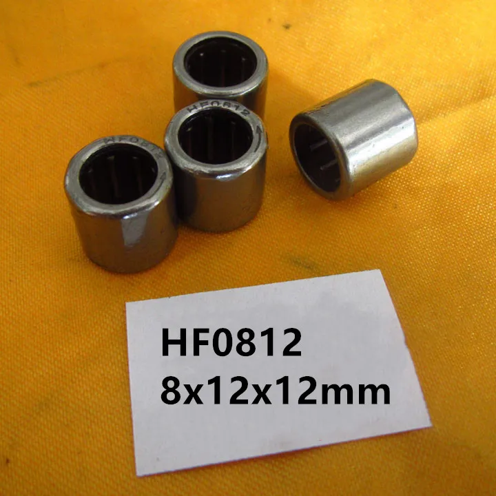 20-100pcs HF081212 HF0812 8x12x12mm One way clutch needle roller bearings 8*12*12 mm Single Way Needle Bearing