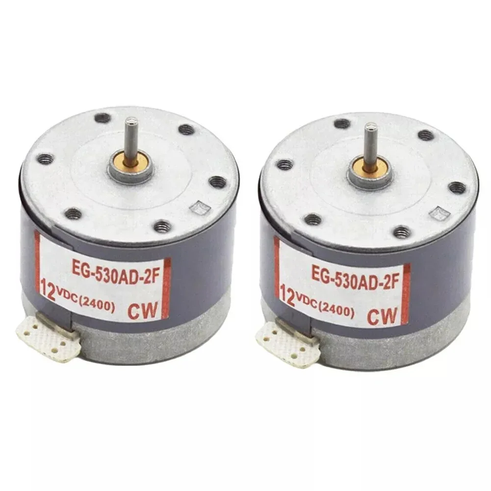 2 uds EG-530AD-2F Motor de Audio DC 12V CW grabadora de cinta Audio cabstan Motor piezas de herramientas para casette para reproductor de CD para CD-ROM