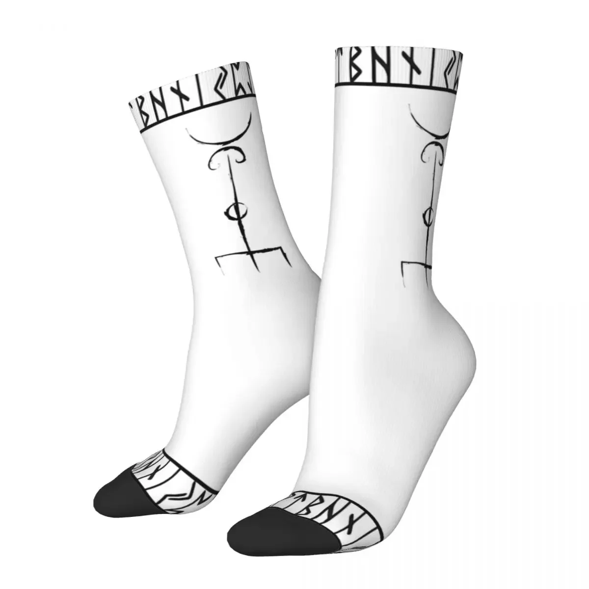 

Hip Hop Thrumur Norse Stave Crazy Men Women Socks Viking Unisex Harajuku Novelty Happy Crew Sock Breathable Basketball Socks