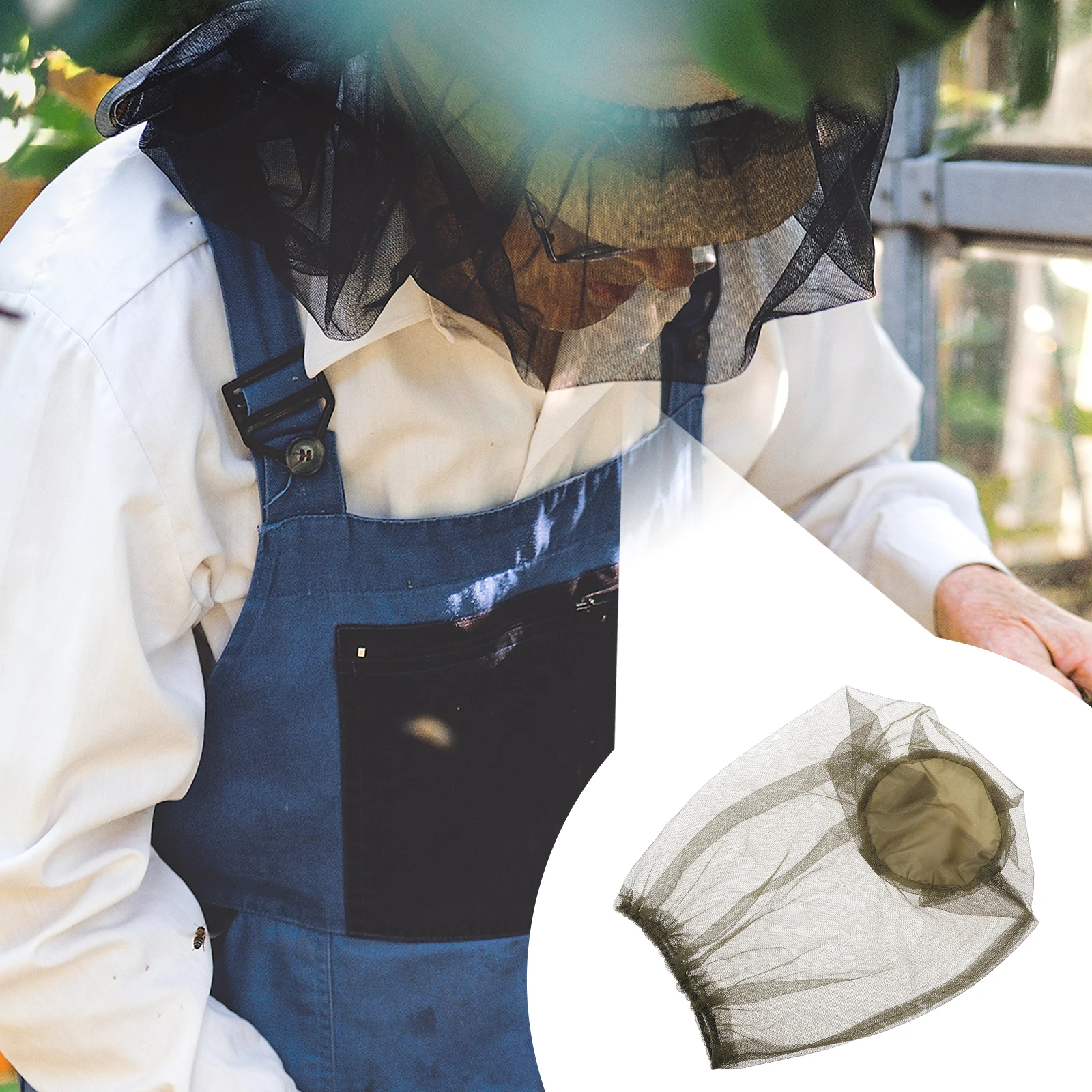 

5pcs Mosquito Head Net Hat Insect Repellent Fishing Boonie Beekeeping Durable Lightweight Outdoor Protection