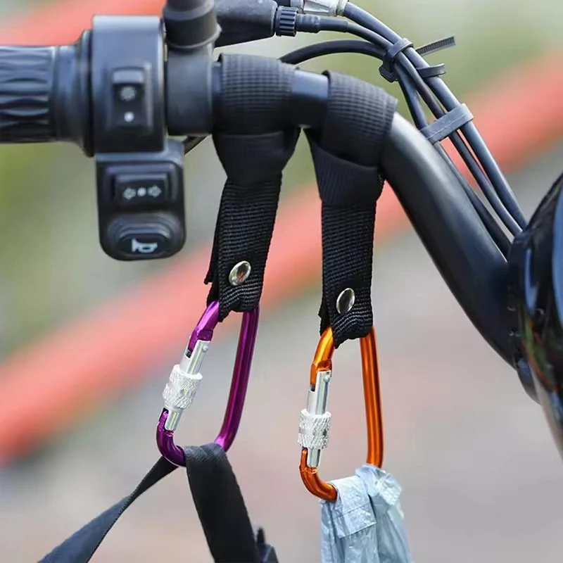 Motorcycle Handlebar Hooks Helmet Bag Storage Bicycle Electric Vehicle Storage Helmet Hooks Accessories