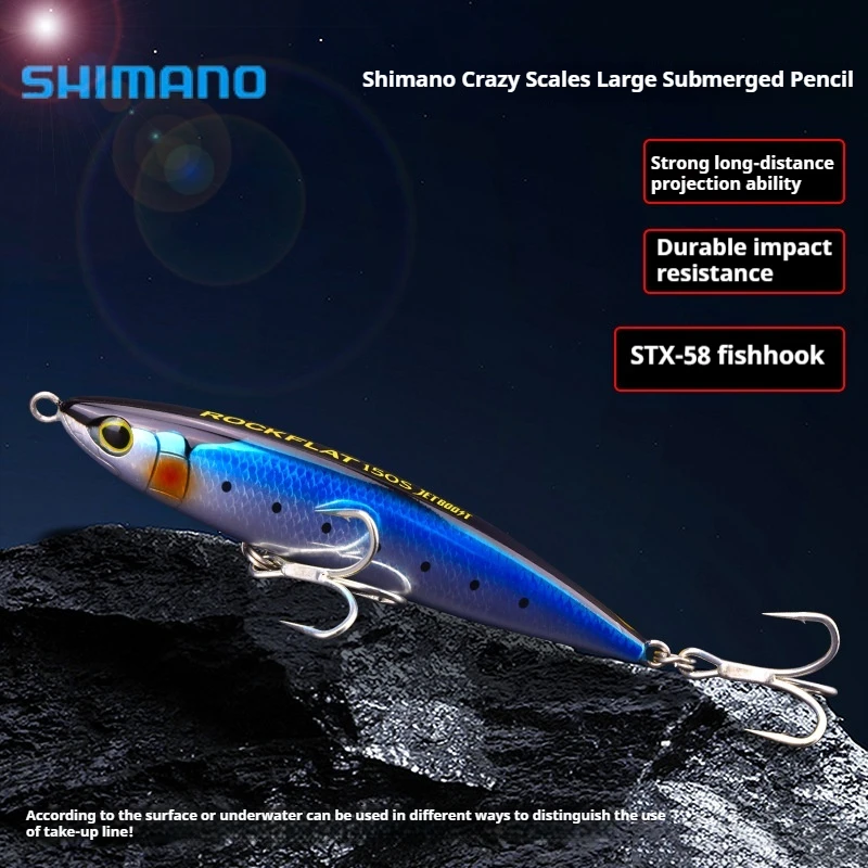 Ocean Boat Fishing Wild Scale Large Submerged Pencil Bait Stx-58 Hook Ultra Long Cast Luia Bait Submerged Pencil