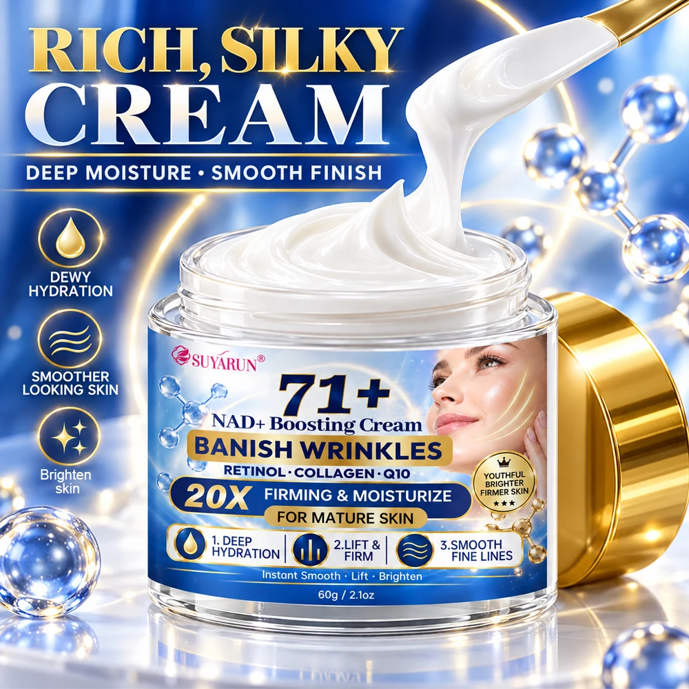 SUYARUN Retinol Collagen Face Cream Moisturizing Hydrating Anti Wrinkle Firming Skin Renewal Night Repair Nourishing.