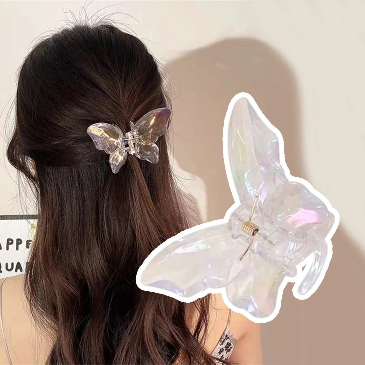 Nuove donne capelli artiglio stile coreano plastica trasparente fascia forcine coda di cavallo artiglio Clip granchio accessori per capelli copricapo